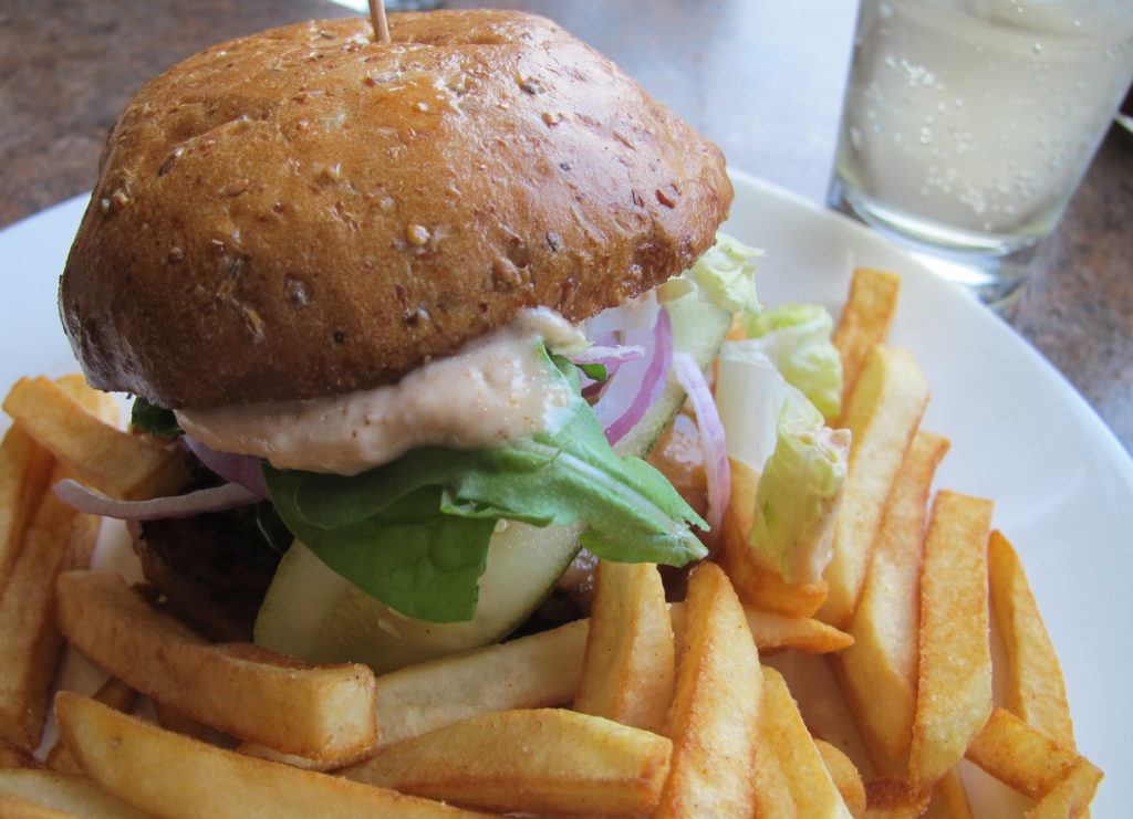 Beefsteak Tomato Burger With Herbed Aioli THE SAGE